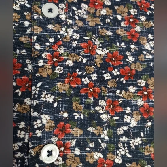 Good Man Brand Floral Long Sleeve Button Down Shirt NWT - Picture 7 of 9